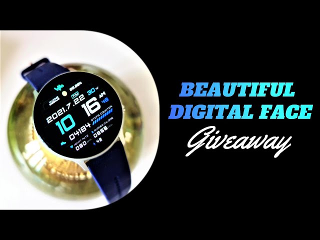 COUPONS Giveaway - Premium Digital watch face for Samsung Galaxy watch 3/ Galaxy watch active 2