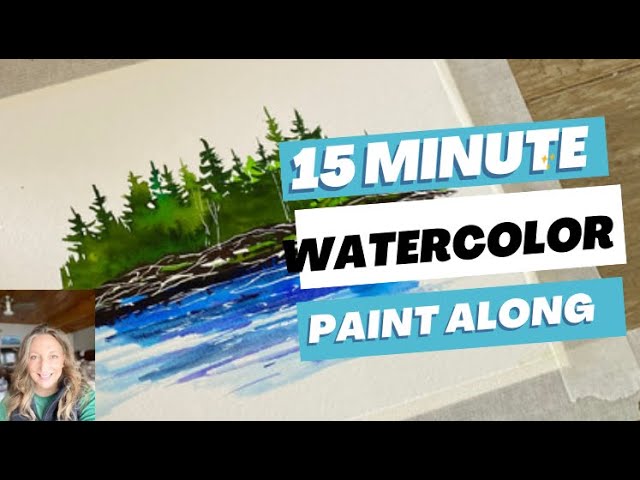 Seascape Watercolor Warm up | Quick 15 Minute