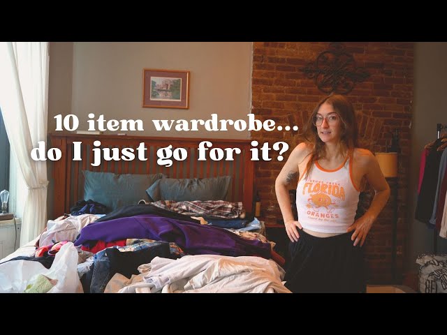 REALISTIC first attempt at a 10 item wardrobe… || my minimalism journey