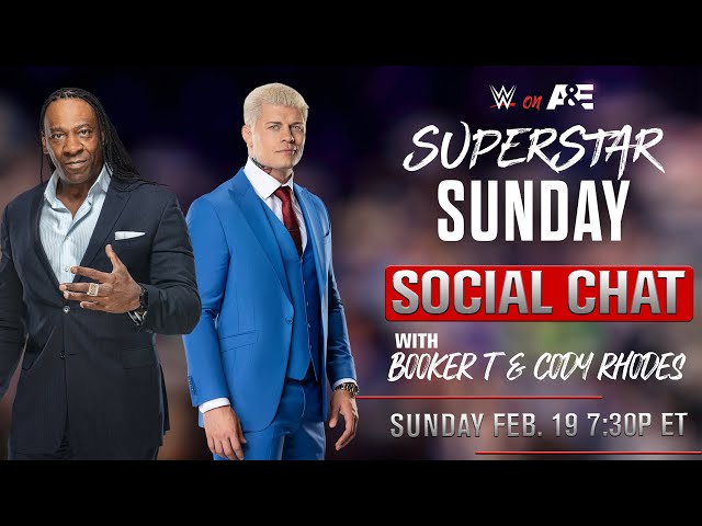WWE Superstar Sunday on A&E | Pre-Game Chat + Trivia with Booker T & Cody Rhodes