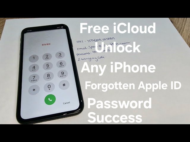 Free iCloud Unlock Any iPhone 6/7/8/X/11/12/13/14/15 with Forgotten Apple ID and Password