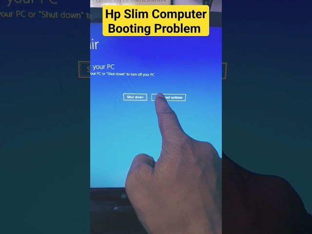 Hp Slim Computer Booting Problem. #youtubeshorts #shortsvideo