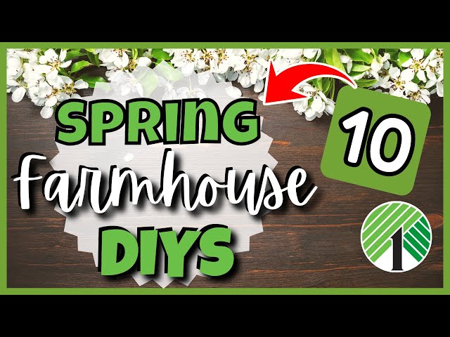 10 SPRING DOLLAR TREE DIYs & Home Decor Ideas On a Budget | Farmhouse CRAFT HACKS & GIFTS to DIY