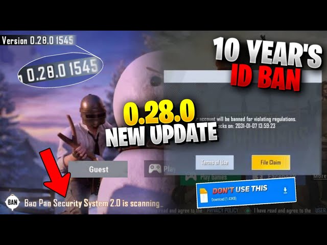 Finnally 😍 10 Year's ID Ban Start | Pubg Lite New Update 0.28.0 😱 | Anti Che*t On And New Features |
