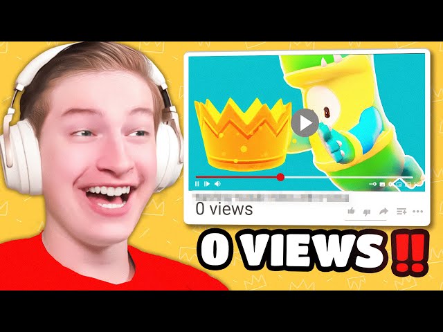 Reacting To Fall Guys Videos With 0 Views...