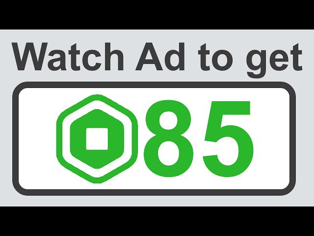 How To Get FREE ROBUX Items By Watching ADS