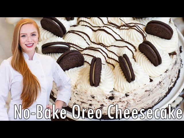 The BEST No-Bake Oreo Cheesecake Recipe!! With Oreo Cookie Crust!