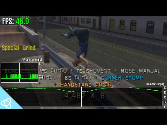 Tony Hawk's Pro Skater 3 - Xbox 360 Frame Rate Analysis