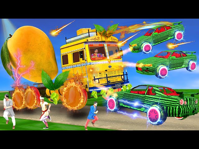 विशाल आम ट्रक तरबूज सुपर कार  हिंदी कहानियां Giant Mango Truck Watermelon Super Car Hindi Kahaniya