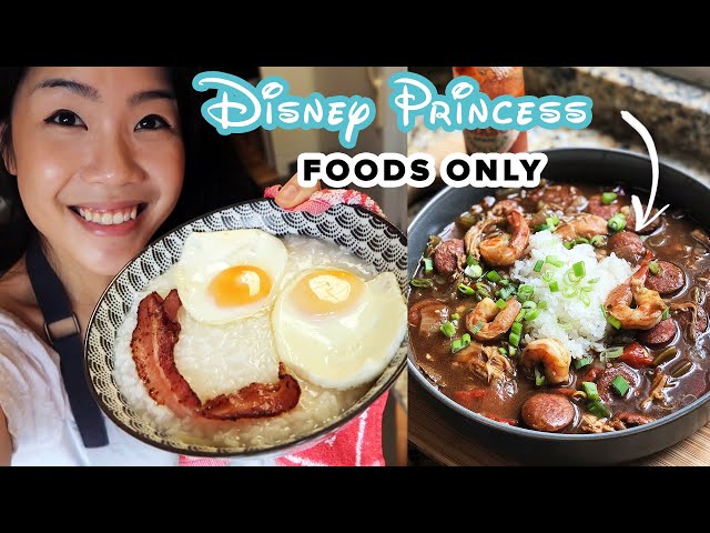 I Only Ate Disney Princess Foods For 24 Hours