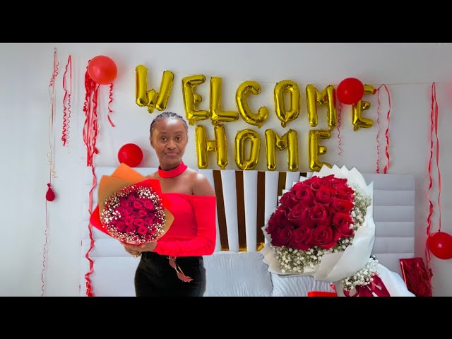 WELCOME HOME ❤️ (see how I welcomed my boyfriend)