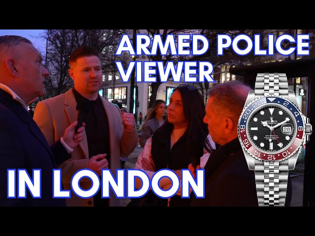 Rolex wearers & Armed Police in Oxford Street London