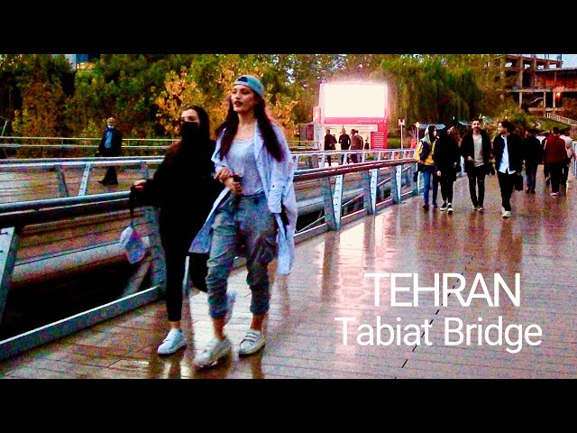 TEHRAN 2021- 4k - walking on Tabiat Bridge | تهران پل طبیعت