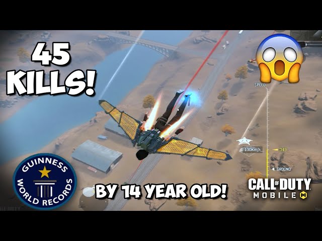 45 KILLS World Record by 14 Year Old Solo v Squad Gameplay Call of Duty Mobile!