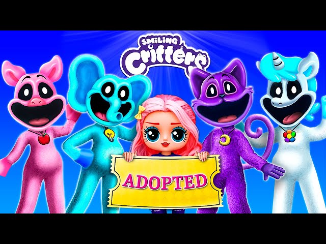 I Was Adopted by CatNap! Smiling Critters Stole Me! 30 LOL OMG DIYs