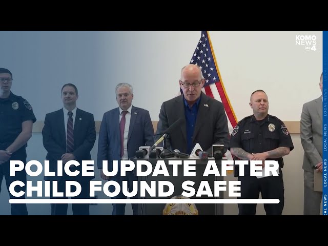 Police give update after 1-year-old found safe, murder suspect found dead