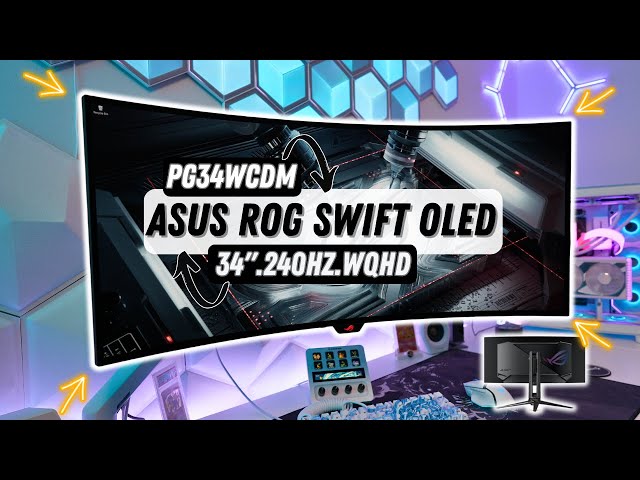 ASUS ROG PG34WCDM 34-inch Swift OLED Gaming Monitor Unboxing & Review