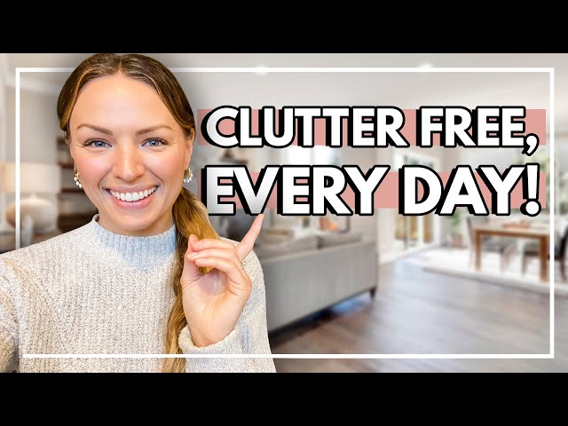 1 Minute Habits That Will Stop Clutter in it's Tracks!