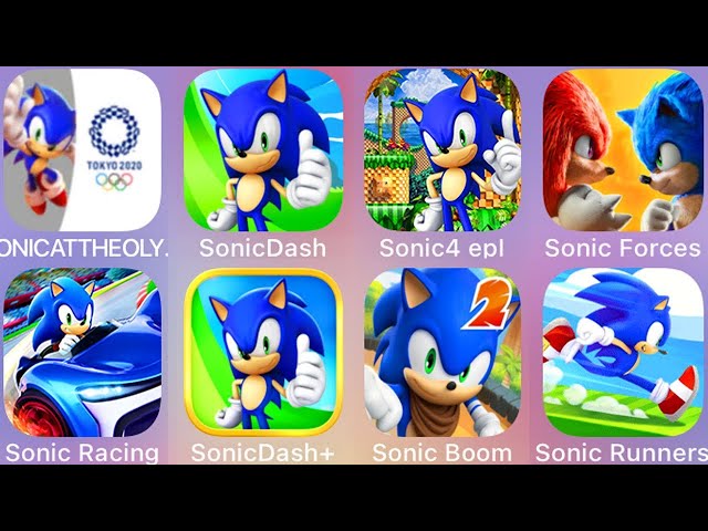 Sonic Boom Sonic CD Sonic the Hedgehog 4 Sonic Forces Sonic Dash+ Sonic Racing Sonic Dash 2