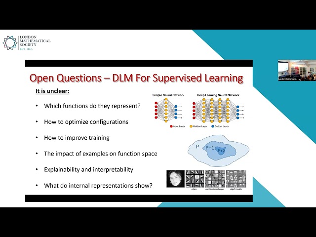 The space of functions computed by deep-learning networks, David Saad | LMS/IMA Joint Meeting 2023