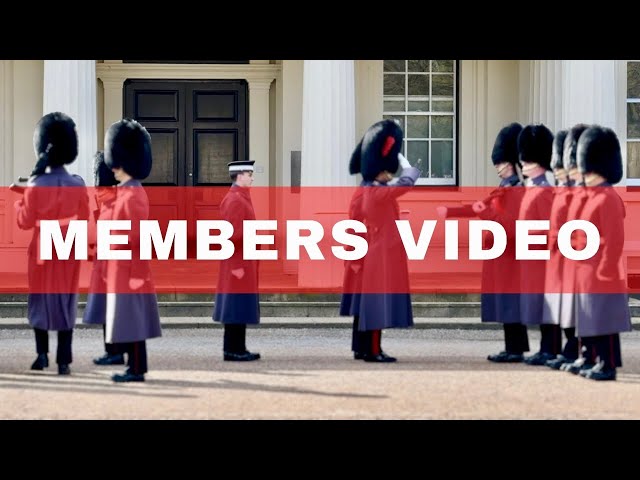 Coldstream Guards undergo inspection with a playful twist of Bruno Mars! 🎶 Members Only Video