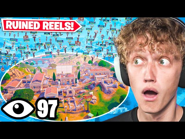 100 Players Land At RUINED REELS In Fortnite Chapter 5! (STACKED)