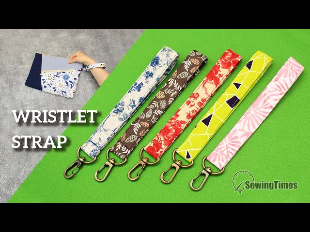 WRISTLET STRAP TUTORIAL | How to make wristlet for bag or pouch [sewingtimes]