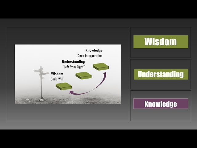 Wisdom Understanding Knowledge - Proverbs 3:19-20