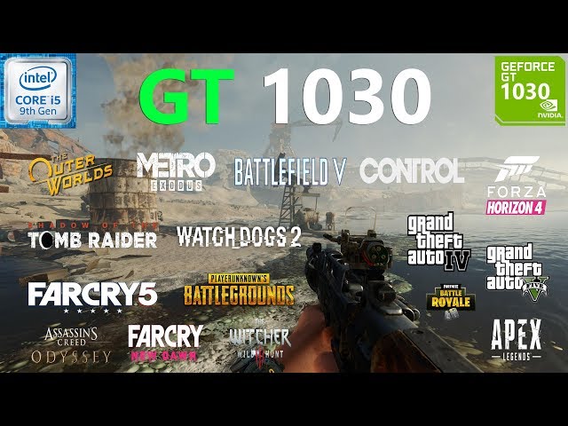 GT 1030 2GB Test in 17 Games