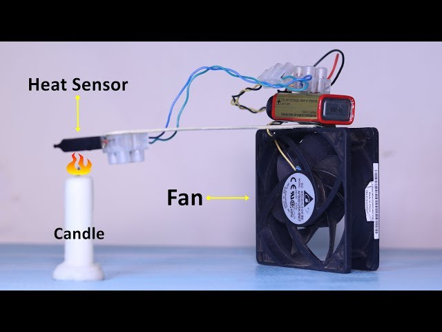 Firefighter Fan - Temperature Controlled DC Fan | Fire Fighting Robot DIY (Simple)