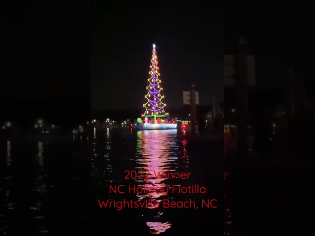 Winner - Best in Show NC Holiday Flotilla 2022 at Wrightsville Beach, NC