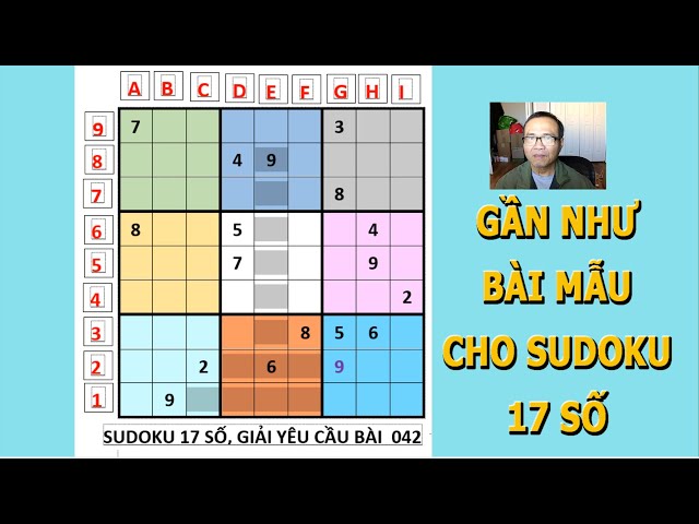 Sudoku 17 số Giải Theo Yêu Cầu Game 042