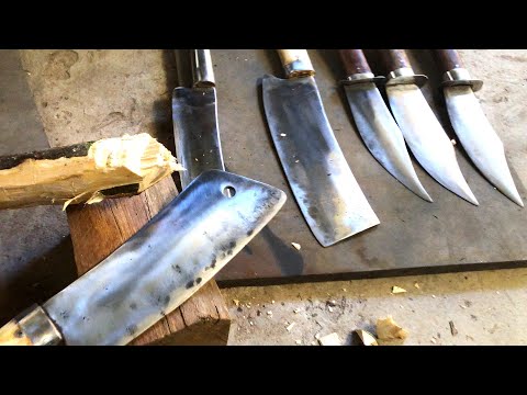 Blacksmithing - Forge a very strong chef's knives that can cut iron - Knife making