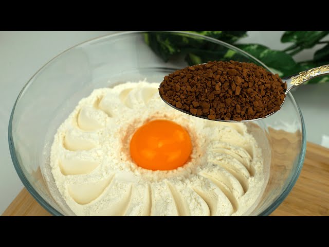 Gorgeous! Mix coffee with flour! A very quick cake recipe # 43