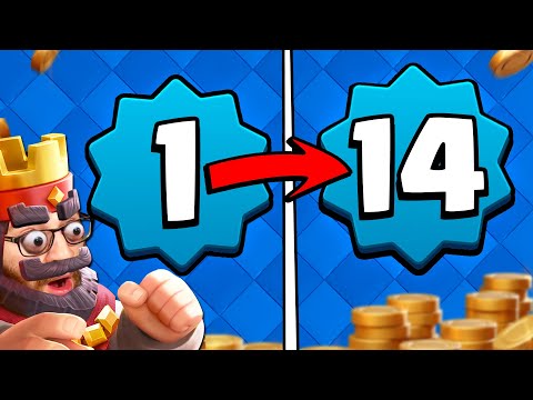 Level 1 to Level 14 in ONLY 10 HOURS in Clash Royale!! 🤯 Here's How...