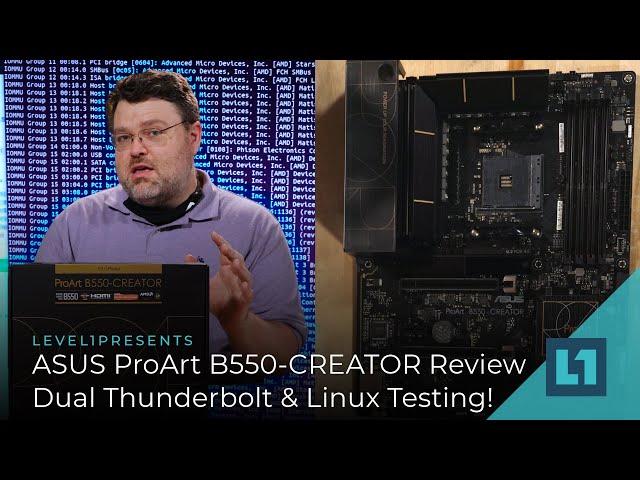 ASUS ProArt B550-CREATOR Review - Dual Thunderbolt & Linux Testing!