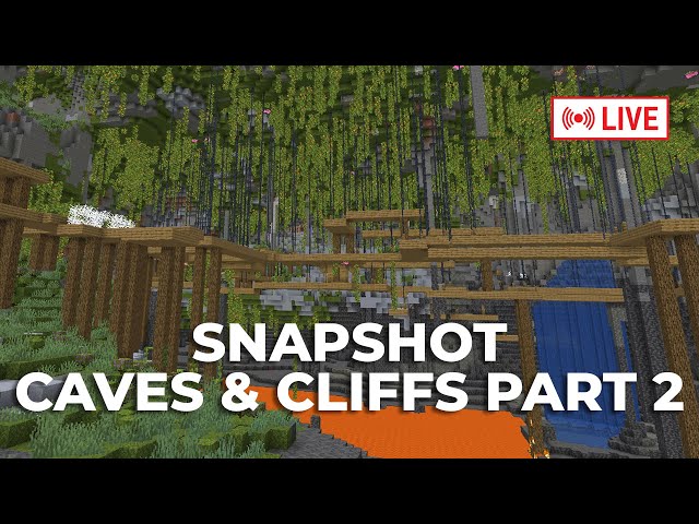 NEW MOUNTAIN BIOMES: Minecraft Snapshot Caves & Cliffs Part 2