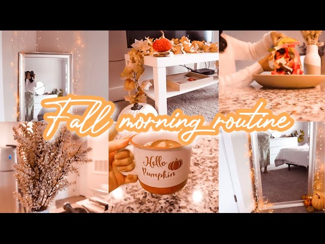 FALL MORNING ROUTINE (cozy & productive 🍂) + decorating my apartment for fall! | 2020
