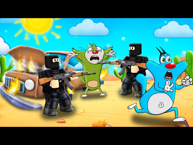 Roblox Dusty Trip Oggy And Jack Attacked By Terrorist