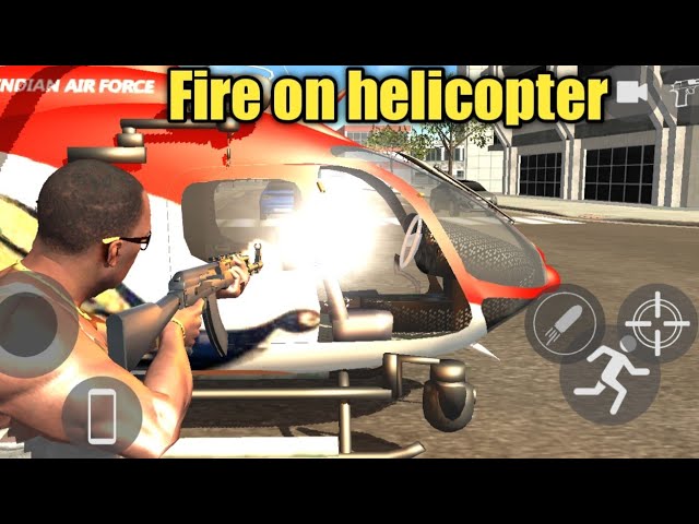 Fire on helicopter | kya hoga | indian bike driving game