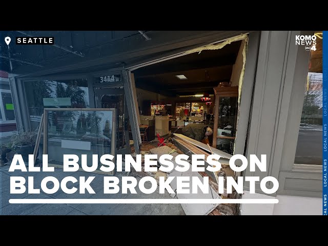 Frustrations mount from Seattle business owners after slew of break-ins on 1-block stretch