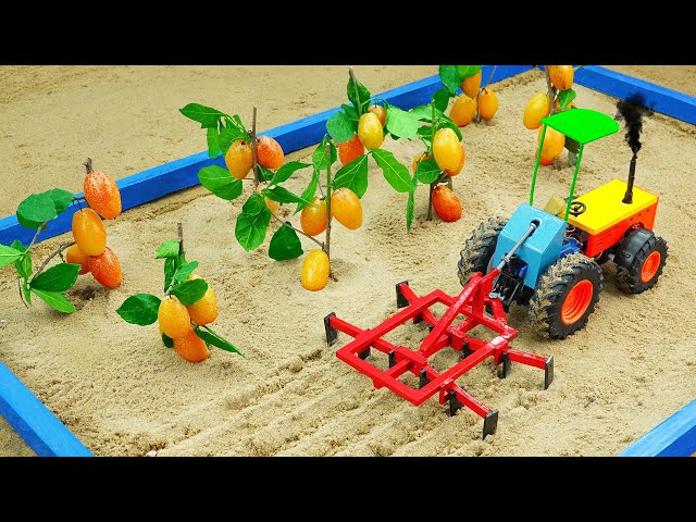 Diy mini tractor making agriculture cultivator for Oleaster  Farming | pough machine