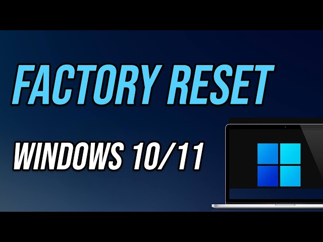 Factory Reset Windows 10/11 PC | Brand new performance 2023