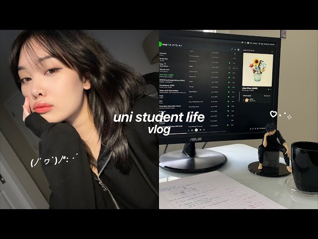 uni vlog💻 Seasonal stress, realistic worries about school, staying at home & studying for finals