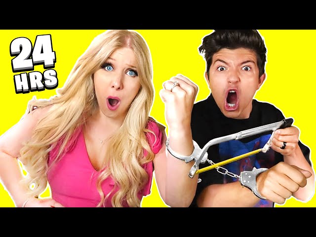 Handcuffed To MY WIFE for 24 HOURS... - Challenge