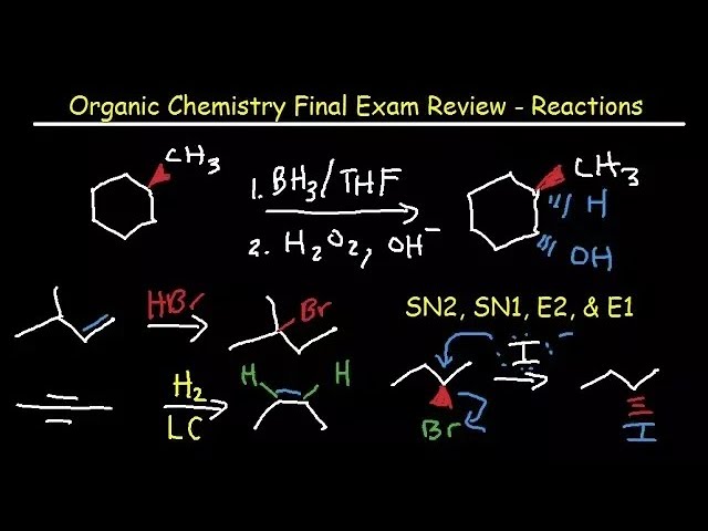 Organic Chemistry 1 & 2 Study Guide Final Exam Review