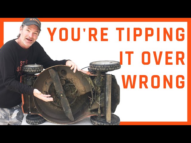 Proper Way To Tip A Lawn Mower Over