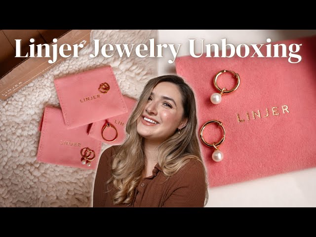 Linjer Jewelry Unboxing & First Impressions - Gold Vermeil Jewelry Haul | My First Sponsored Collab!