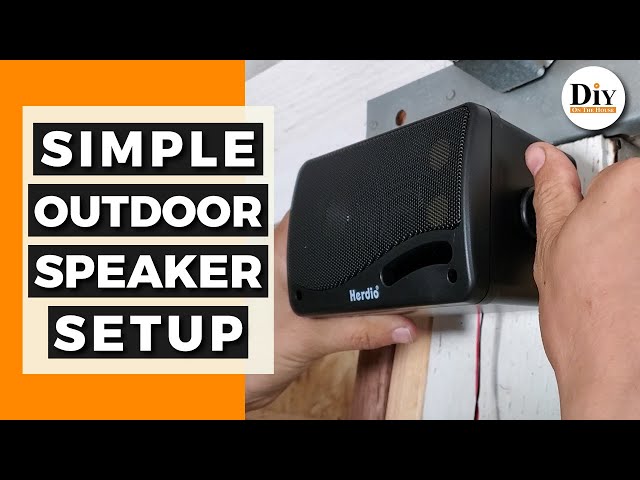 Simple Outdoor Speaker Setup - Herdio Bluetooth Speakers