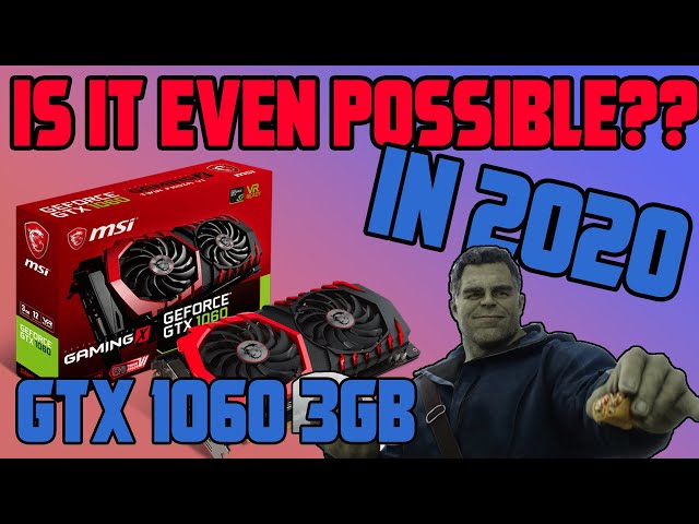 I DID NOT expect this.. | Testing GTX 1060 3GB in 2020! (10 Games benchmarked)